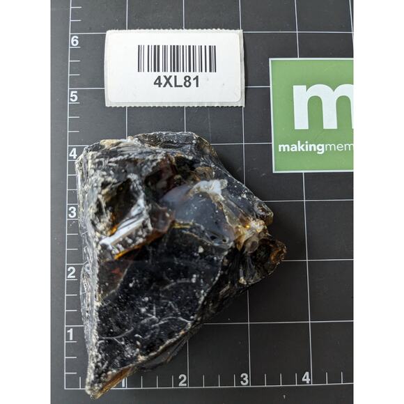 Rootbeer Translucent Art Glass Cullet Slag Glass #4XL81 - Picture 5 of 5